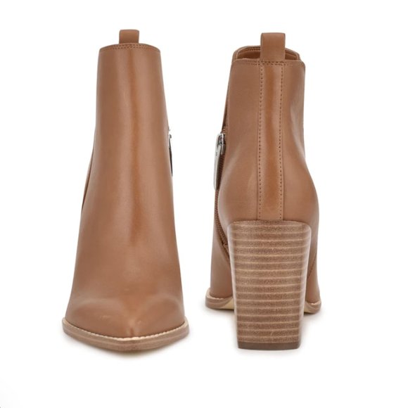 Birds Block Heel Booties in Caramel Sz 11 - BNIB!! - Picture 3 of 10